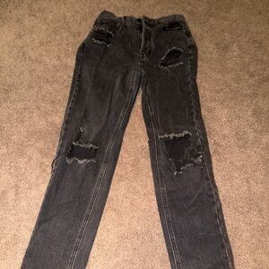 PacSun Black Distressed Skinny Jeans